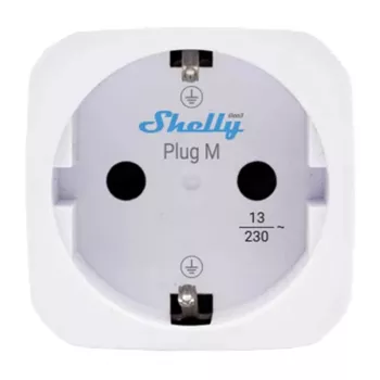 Shelly Plug PM Gen3 Matter 13A smart socket, white