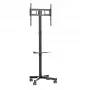 Gembird floor TV stand with caster wheels (tilt) for 32 inch–55 inch, VESA 100x100–400x400, max load 30 kg, black