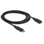 USB Cable DeLOCK 85534 USB 3.2 Gen 1 1.5m USB C Black