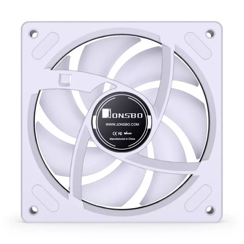Cooling fan Jonsbo ZB-120 Reverse Blade PWM ARGB 120mm White, axial fan, 120 mm