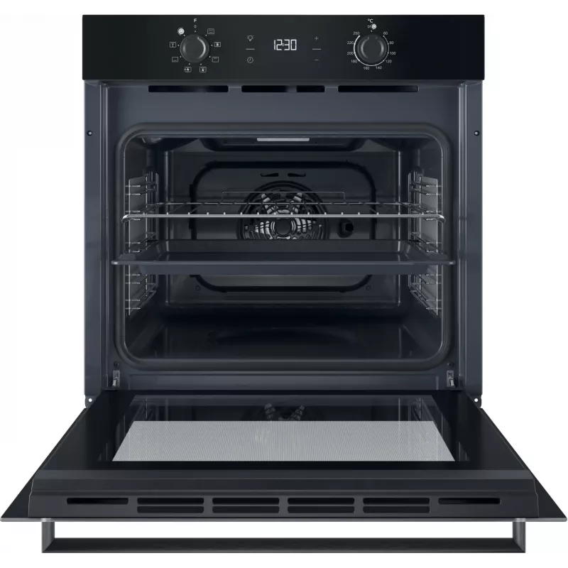 INDESIT Oven | IO K55C B | 71 L | Electric | Catalytic | Electronic | Height 59.5 cm | Width 59.5 cm | Black