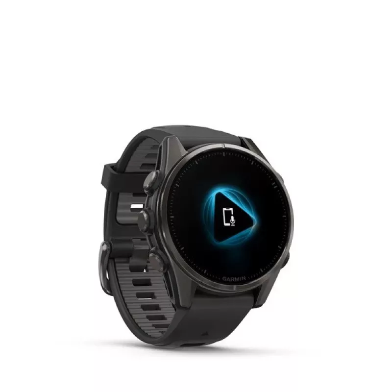 Garmin fenix 8 3.3 cm (1.3) AMOLED 43 mm Digital 416 x 416 pixels Touchscreen Black Wi-Fi GPS (satellite)