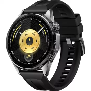 Huawei WATCH GT6 3.73 cm (1.47) AMOLED 46 mm Digital 466 x 466 pixels Touchscreen Black GPS (satellite)