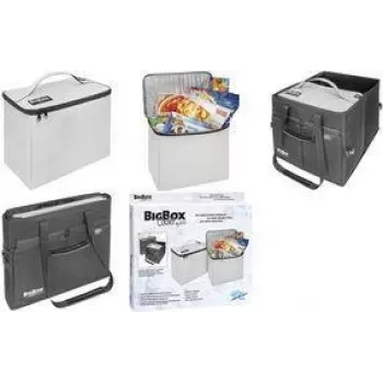 Cooler Bag WEDO BigBox Kunstfaser Grey 58 2520 – insulated soft cooler bag, textile construction