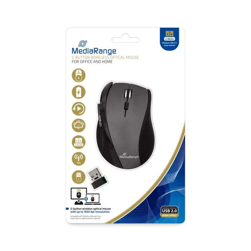Mouse MediaRange MROS203 RF Wireless Optical