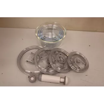 Vacuum freshness containers round Caso 01187, glass set of 4 (370–1700 ml) — does not hold vacuum