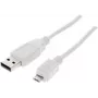 USB Cable ShiverPeaks BS77182-W 1.8m USB 2.0 Micro-USB B White