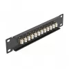 Fiber Optic Patch Panel DeLOCK 10 inch 12 Port LC Duplex beige 1U black