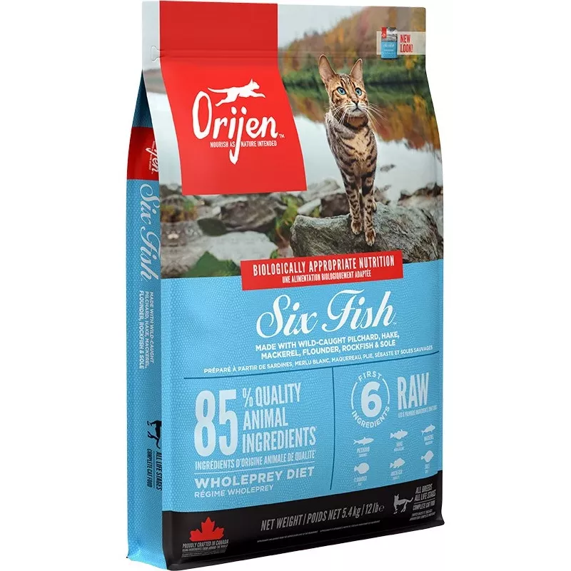ORIJEN Six Fish Cat - dry cat food - 5,4kg