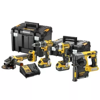 Toolkit DeWalt DCK422P3T-QW cordless combo 18V 5Ah (3 batteries), drill/driver DCD796, rotary hammer, 4 cm wood, 1.3 cm steel