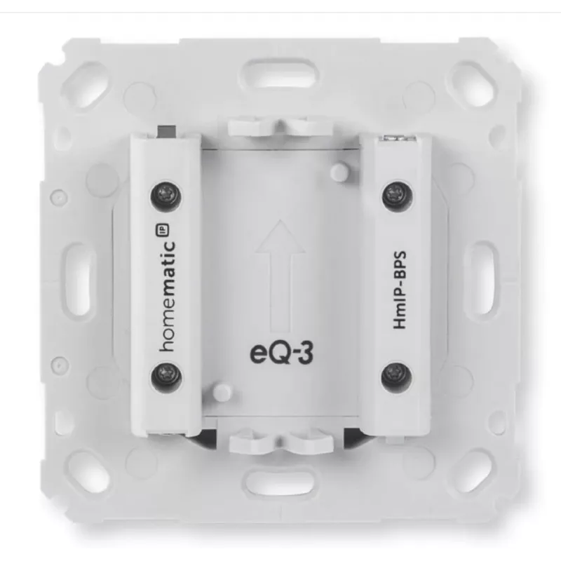 Wall-mounted wireless push-button switch Homematic IP HmIP-BPS, white, IP20, 71×71×43 mm