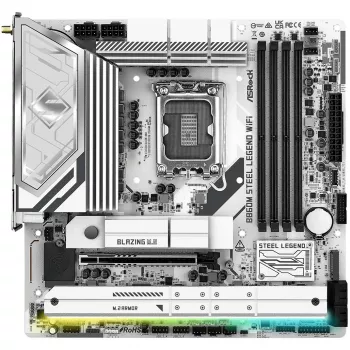 Motherboard ASRock B860M Steel Legend WiFi — Intel B860, LGA 1851, micro‑ATX, DDR5, 4 DIMM, Wi‑Fi 6E, 2.5GbE