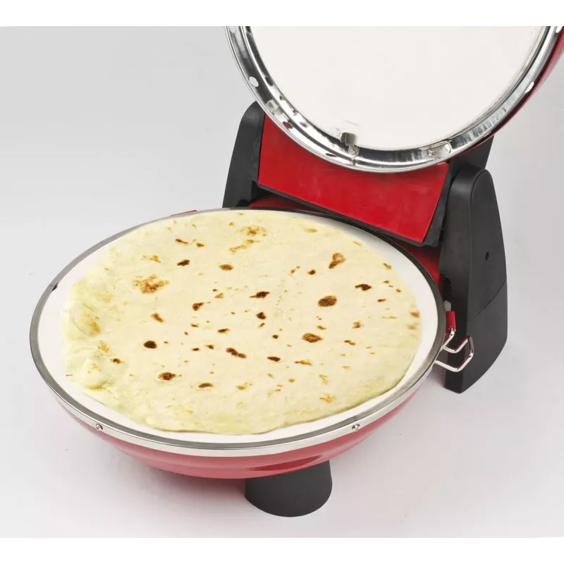 Pizza maker G3FERRARI G10032 — 1200W, stone cooking surface, max 400°C, 31 cm pizza, mechanical timer, red