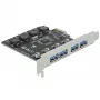 Delock PCI Express x1 Karte to 4 x external USB Type-A Socket SuperSpeed USB