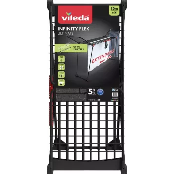 Floor-standing rack VILEDA Infinity Flex Ultimate — steel, black, 1 pc, 5-year warranty