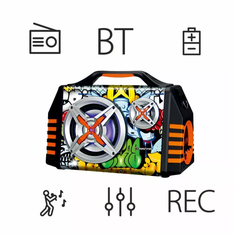 Portable Speaker Manta SPK1005PRO Helios 2, Black