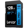 SDXC memory card Lexar 128GB UHS-I 800xPRO Class 10 U3 V30 — 150 MB/s read, 45 MB/s write, black