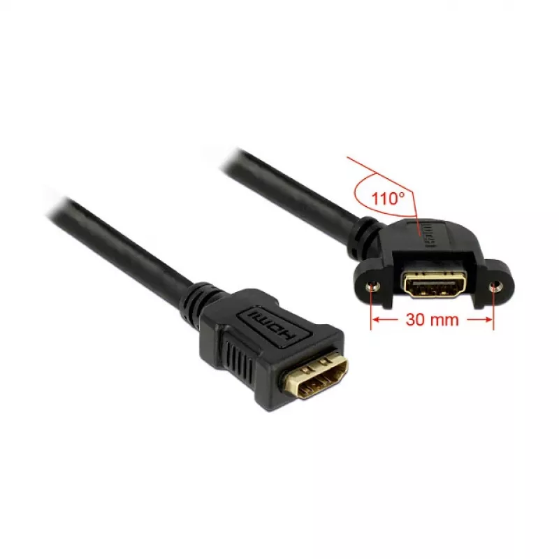 HDMI Cable DeLOCK 0.25m 2xHDMI