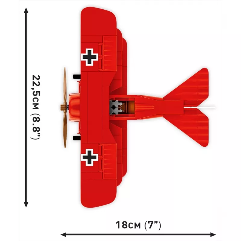Blocks Fokker DR.1 Red Baron 221 blocks