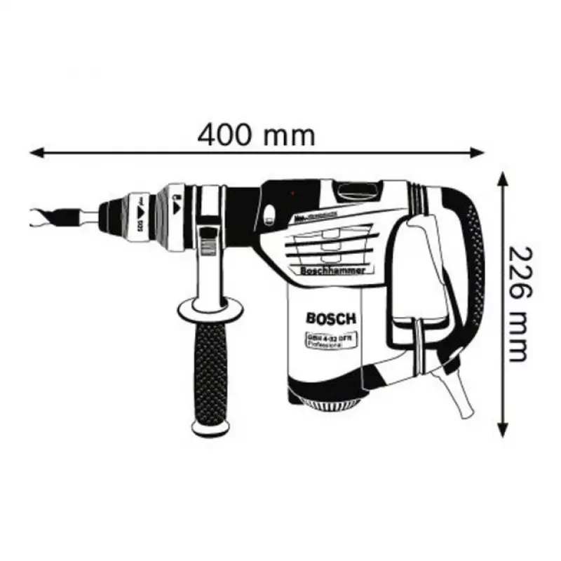 Bosch 0 611 332 101 rotary hammer 900 W 800 RPM