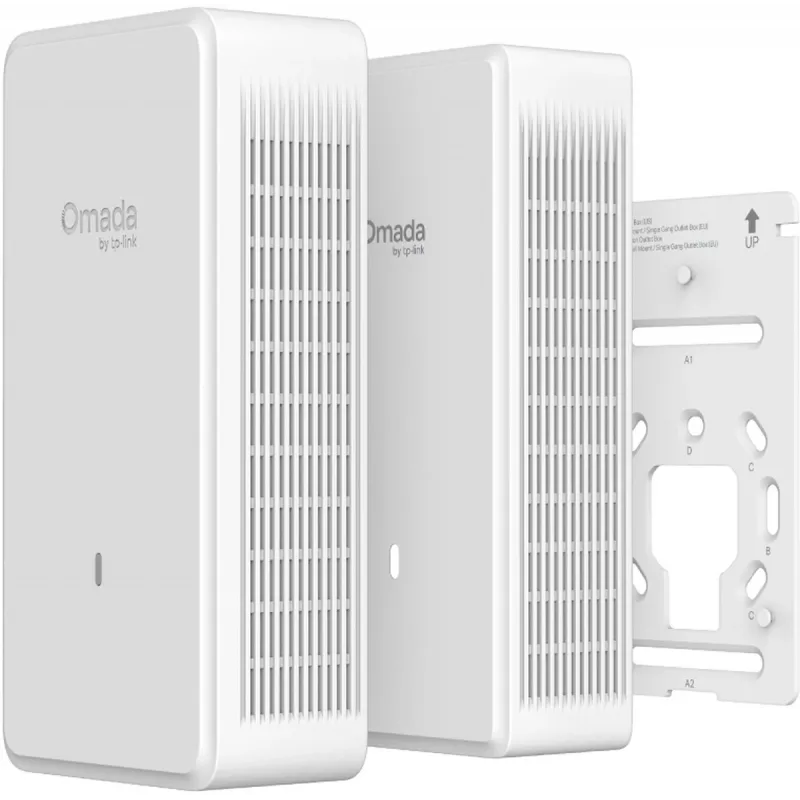 Wireless access point TP-LINK EAP775-Wall 9300 Mbit/s, tri-band 2.4/5/6 GHz, 5x RJ-45, PoE, white