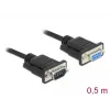 Serial Cable DeLOCK 86613 Black 0.5m RS-232