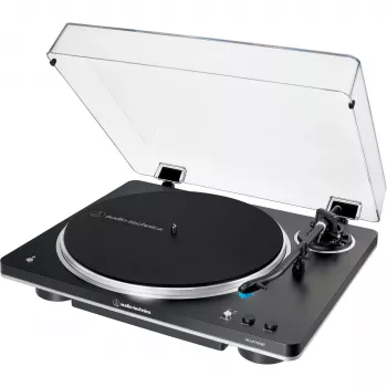 AT-LP70XBTBS, Turntable black/Silver, Integrated Phono Preamplifier, Bluetooth, fully automatic, belt drive