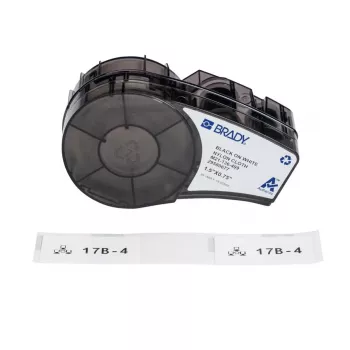 Brady, M21-136-499, Nylongewebe, Black to White, 19.05 x 38.10 mm, permanent (91 E.) (152093)