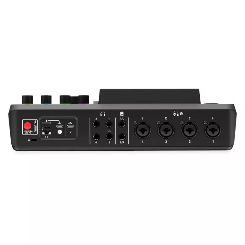 Studio controller RØDE Caster Pro II Black — 4 XLR/TRS combo, 4 headphone outputs, 8 pads, touchscreen, Wi‑Fi, Bluetooth, USB‑C