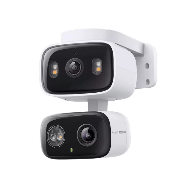 IP security camera TP‑LINK Tapo C246D — 3MP (2304×1296), 2.8 mm, 107.8° FOV, PTZ dual-lens, IP65, Wi‑Fi/Gigabit, microSD up to 512 GB