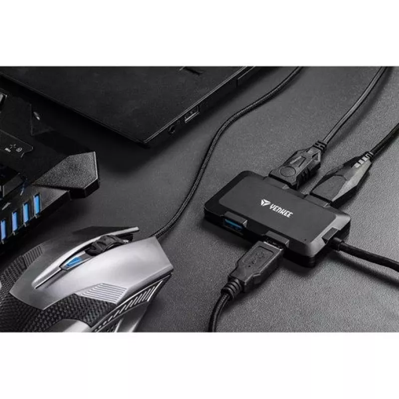 Yenkee YHB 4341BK 4-port USB 3.0 charging hub