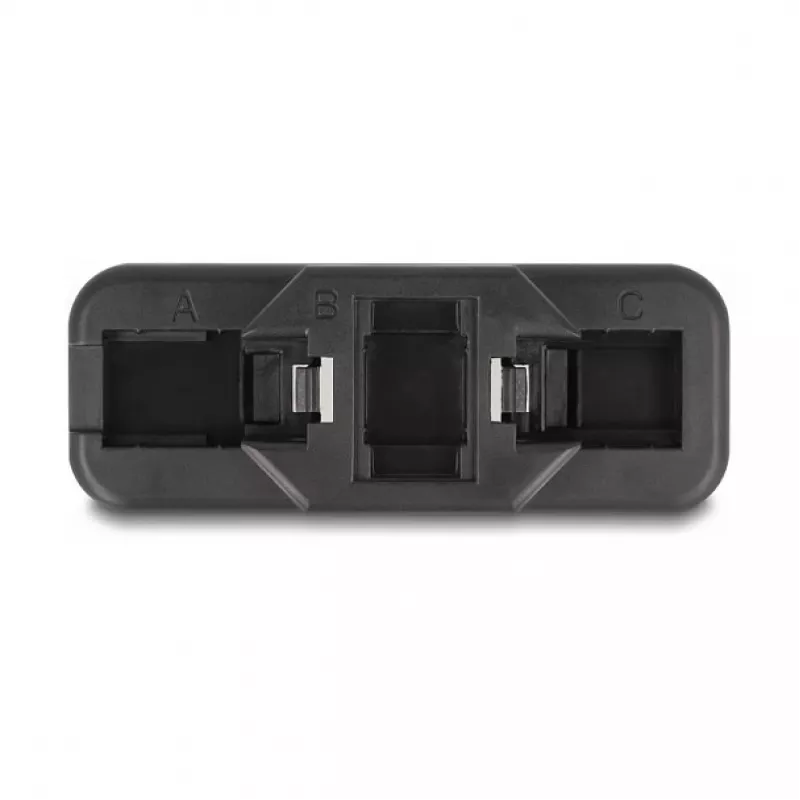 DeLOCK Keystone LSA Set RJ45 RJ11 Cat.6 black clip-on holder