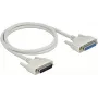 Serial Cable DeLOCK 83205 Beige 1 m D-Sub 25 Pin