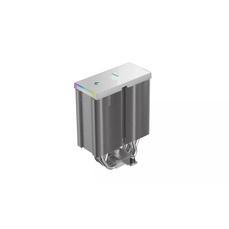 Air cooler DeepCool AK500S Digital SE — 5 heat pipes, 120 mm FDB fan, PWM, multi-LED, white, supports Intel LGA1150 and AMD sockets
