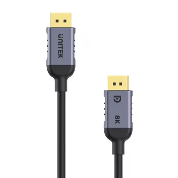 UNITEK C1628GY01-3M DisplayPort cable Black, Grey