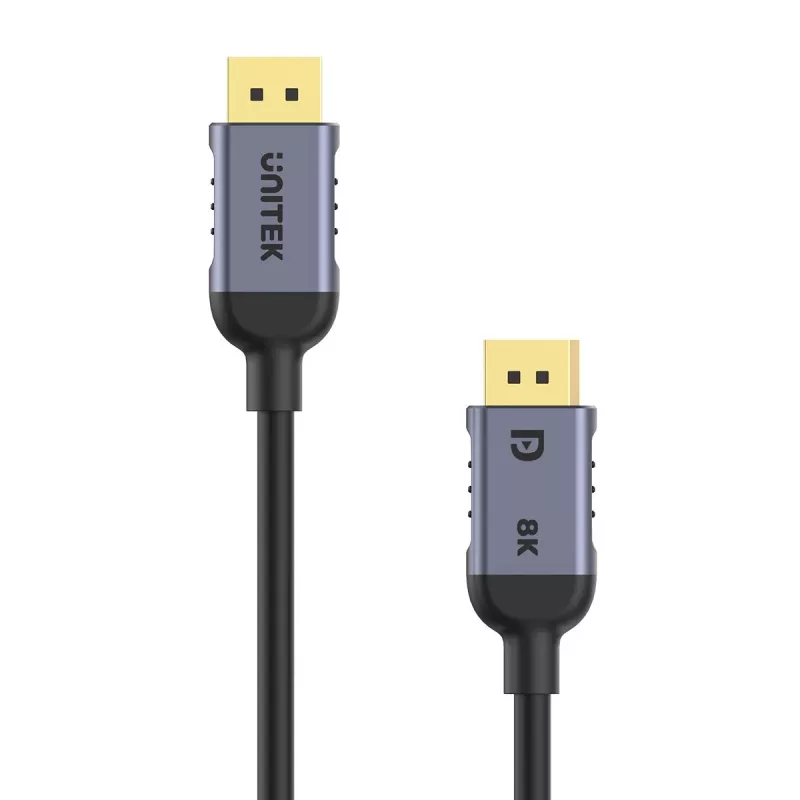 UNITEK C1628GY01-3M DisplayPort cable Black, Grey