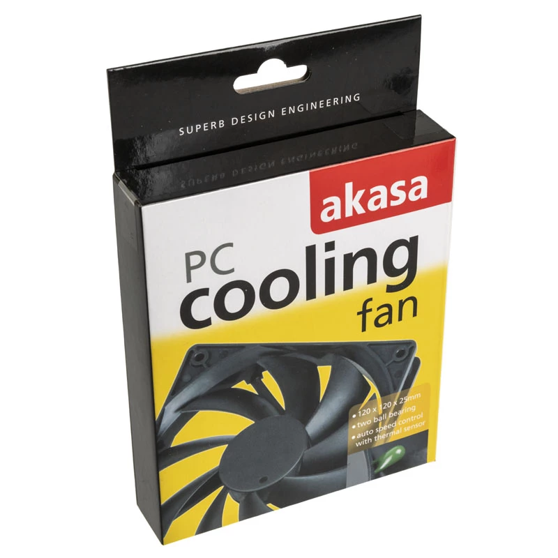 Fan Akasa Black 12cm AK-174BKT-B