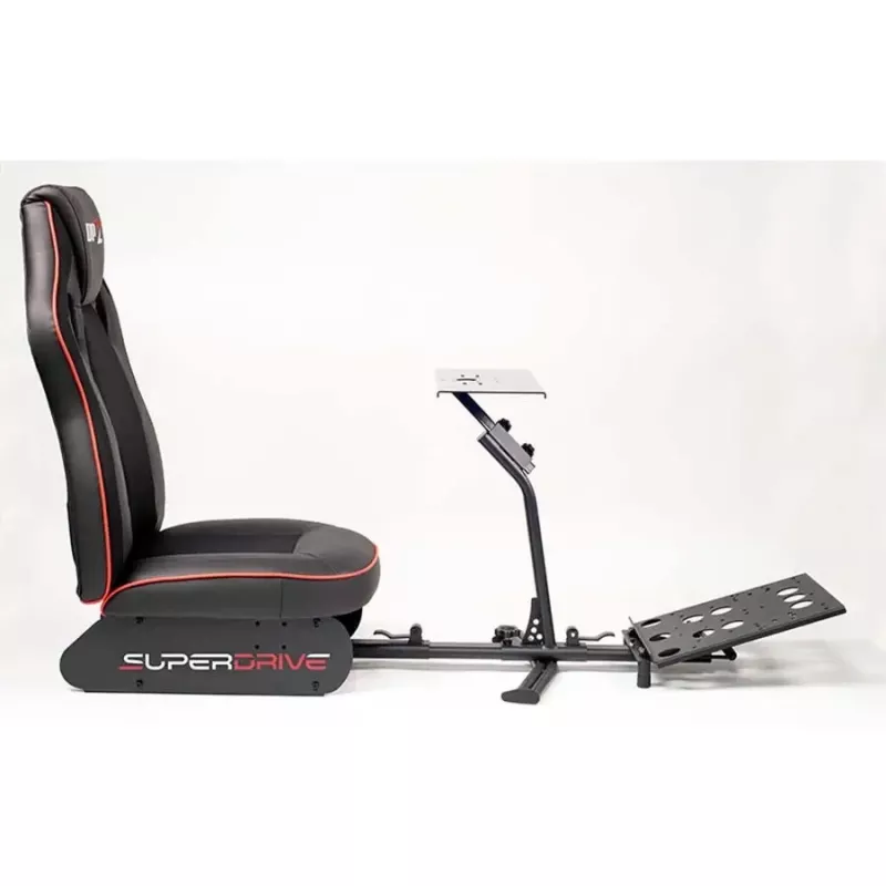 Racing cockpit Subsonic SA5681 Black Red Faux leather Mesh Metal