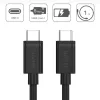 USB Cable UNITEK Y-C477BK USB 3.2 Gen 1 1m USB C Black