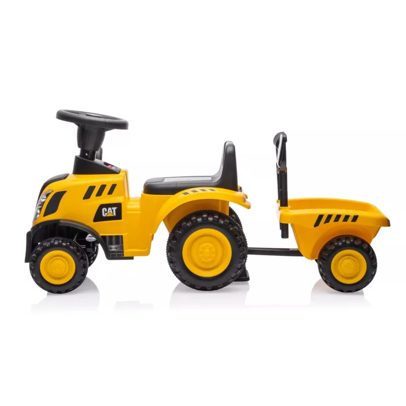 CAT vehicle Tractor with trailer yellow ride-on