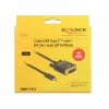 USB-C to DVI Adapter DeLOCK 1m 85320