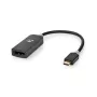 Nedis USB-Adapter USB 3.2 Gen1 - USB-C™ Plug, DisplayPort Socket, 0.20 m, Round, Gold-Plated, PVC, Grey