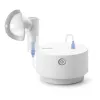 Tabletop nebulizer Omron C28P with 10 ml/min capacity, 2.65 µm particle size, white, dimensions 265×195×143 mm