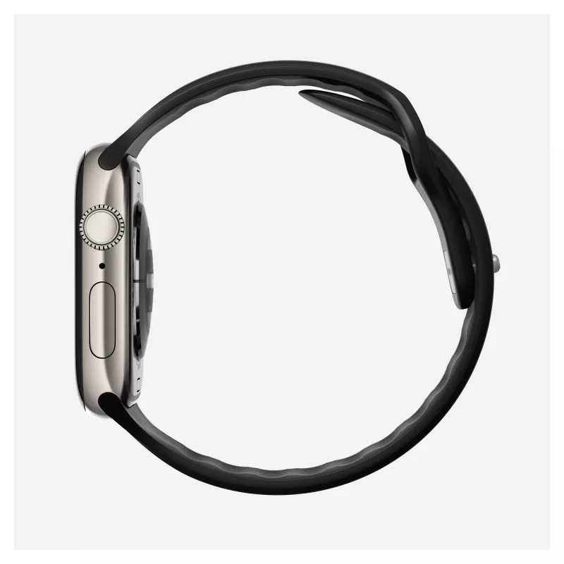 Watch band Nomad Tempo Band Black Rubber — 20 mm width, fits wrists 155–193 mm