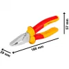Bosch 1.600.A02.NE1, Chromium-vanadium steel, Red, Yellow, 1000 V, 29 mm, 185 mm, 57 mm
