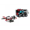LEGO Creator 2-in-1 Flatbed Truck with Helicopter set 31146, convertible build for kids