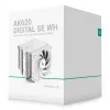 Air cooler DeepCool AK620 Digital SE White — dual 120 mm fans, 6 heat pipes, PWM, LGA 1700 support, built-in display