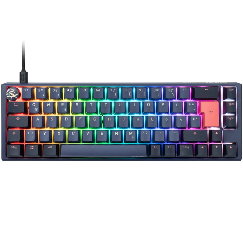 Ducky One 3 SF keyboard Gaming USB QWERTZ German Blue