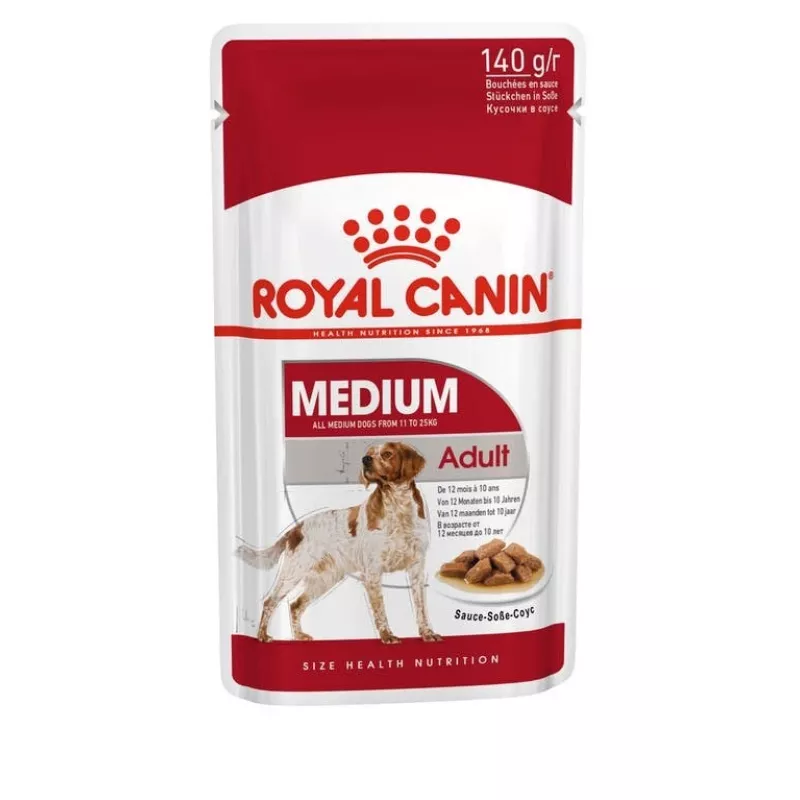 ROYAL CANIN SHN Medium Adult in sauce - wet food for adult dogs - 10x140g