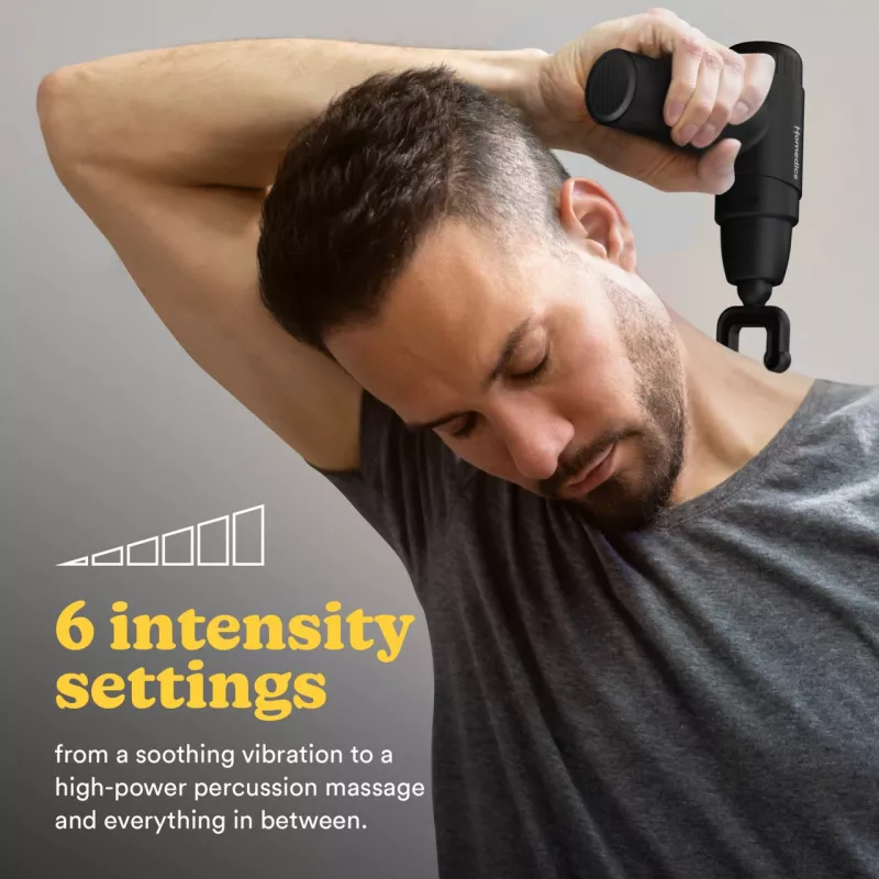Percussion Massage Gun HoMedics PGM-45BK Mini portable lightweight handheld